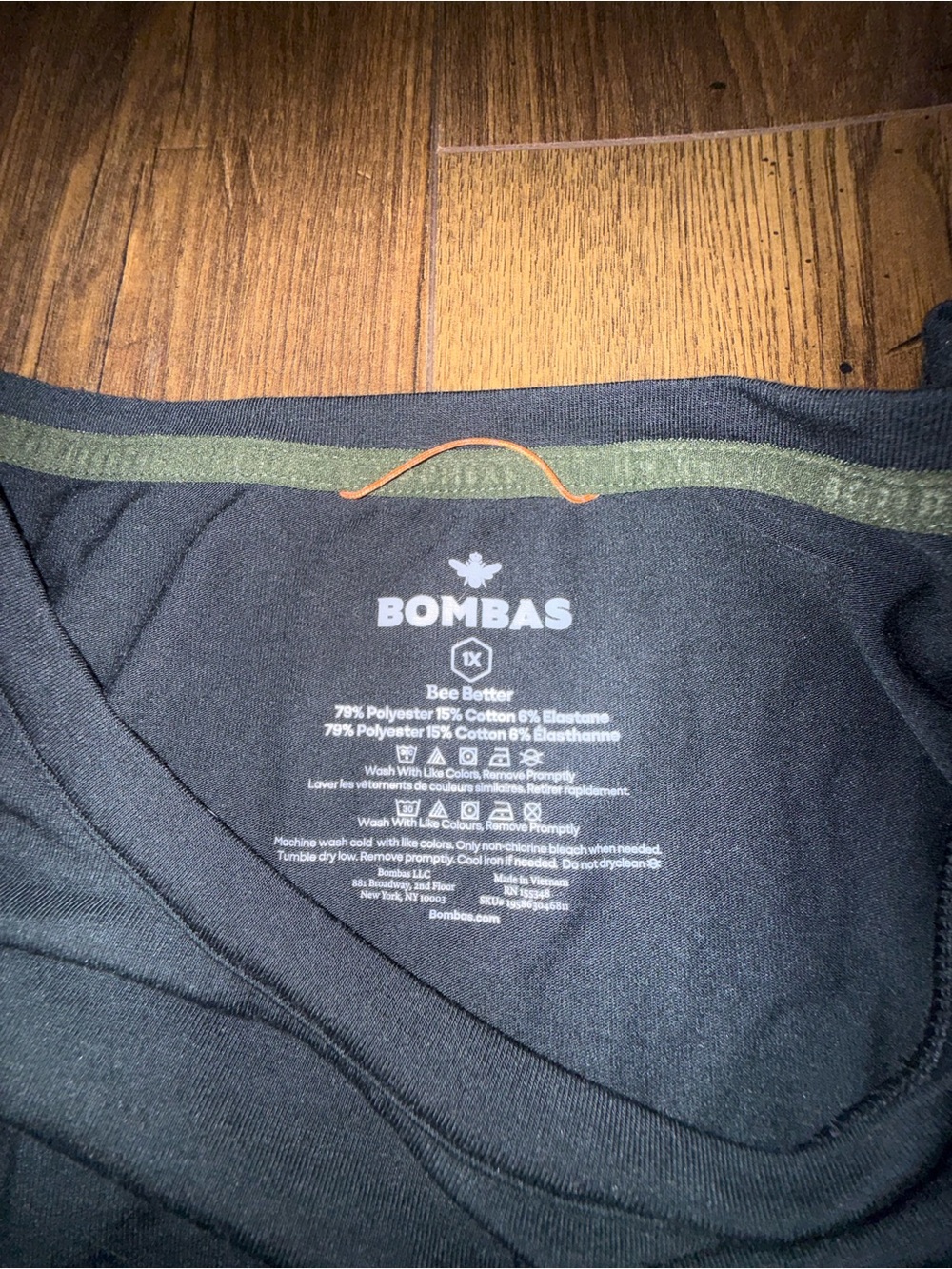 BOMBAS Womens Bee Better Tank Top Black Size 1X Athletic Fit - Picture 3 of 8